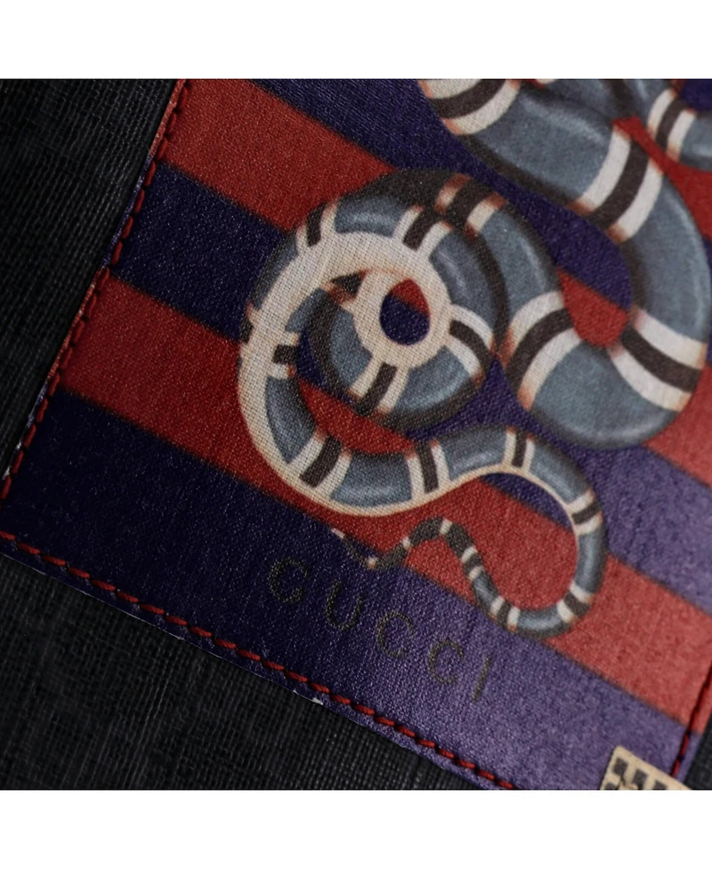 Pre-Owned Gucci North South Courrier Convertible Soft Open Tote Gg Coated Canvas with Applique