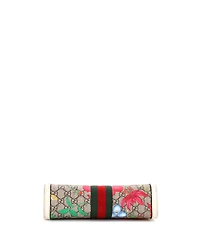 Pre-Owned Gucci Small Ophidia Chain Shoulder Bag Flora Gg Coated Canvas