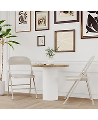 gaomon Folding Chairs Set of 2 Metal and Hold Up to 350 Pounds Foldable for Outdoor Indoor, Lightweight Chair