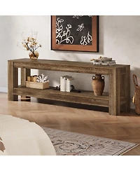 Tribesigns 70.9-Inch Solid Wood Tv Stand, Farmhouse Tv Console for 65/70/80/85-Inch TVs, Entertainment Center