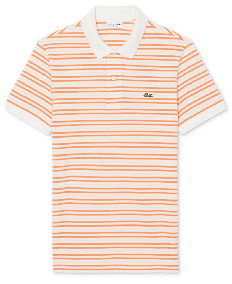 Lacoste Men's Classic Fit Striped Pique Polo Shirt