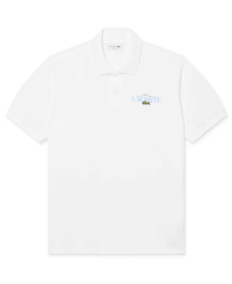 Lacoste Men's Classic-Fit Printed Polo Shirt