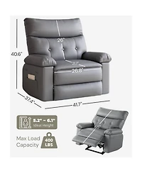gaomon Oversized Manual Massage Recliner Sofa Chair for Living Room and Bedroom