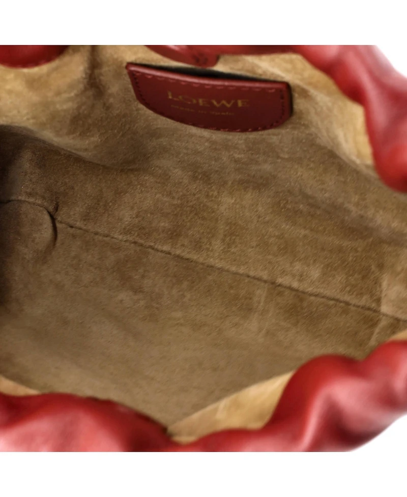 Pre-Owned Loewe Mini Flamenco Knot Chain Purse Bag Leather