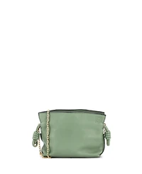 Pre-Owned Loewe Nano Flamenco Knot Chain Clutch Leather