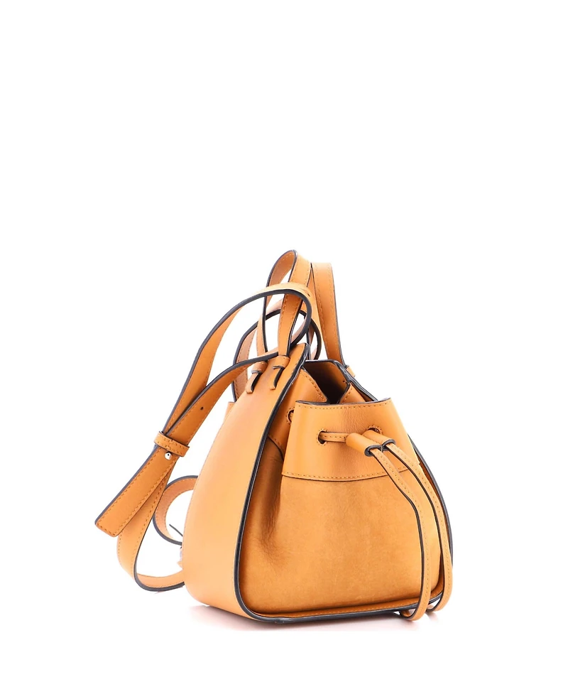 Pre-Owned Loewe Mini Hammock Bag Leather and Nubuck