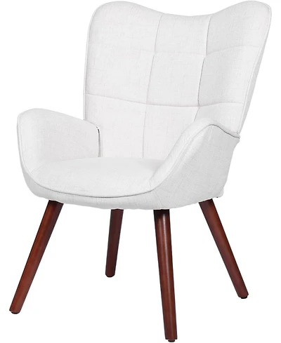 gaomon Modern Upholstered Chairs for Dining Table,Mid Century Faux Leathern Kitchen Chairs with Metal Legs,Farmhouse High Back Dinning Chair