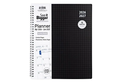 See It Bigger Large 15 Monthly Weekly Planner