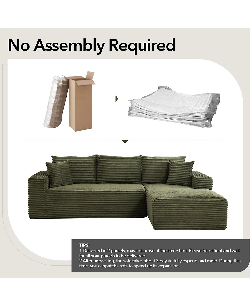 gaomon 108" Sectional Couches for Living Room