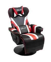 Boyel Living Gaming Chair with Lumbar Support, Footrest, and Cup Holder