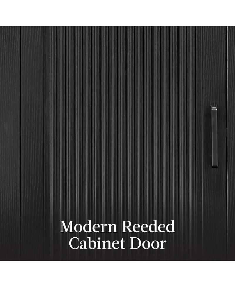 Best Choice Products 72" Tall Narrow Storage Cabinet w/ Adjustable Shelves, 4-Tier Modern Arched Bookcase 