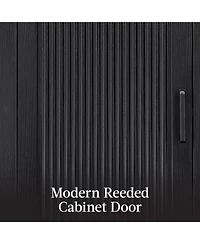 Best Choice Products 72" Tall Narrow Storage Cabinet w/ Adjustable Shelves, 4-Tier Modern Arched Bookcase 