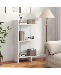 Slickblue 3 Tier Wood Bookcase with Anti Tip Safety Kit Storage Shelf