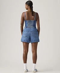 Levi's Women's Jadine Square Neck Front-Zip Cotton Romper