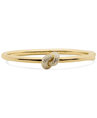 kate spade new york Silver Plated Pave Hinge Bangle Bracelet