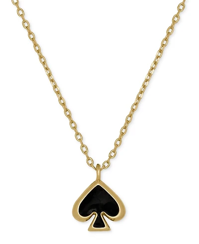kate Spade new york Gold-Tone Brass Enamel Mini Pendant Necklace