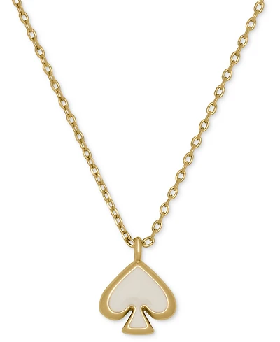 kate Spade new york Gold-Tone Brass Enamel Mini Pendant Necklace