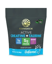Sunwarrior Creatine Monohydrate Powder Taurine Supplement, 5g Creatine Monohydrate 1g Taurine per Serving
