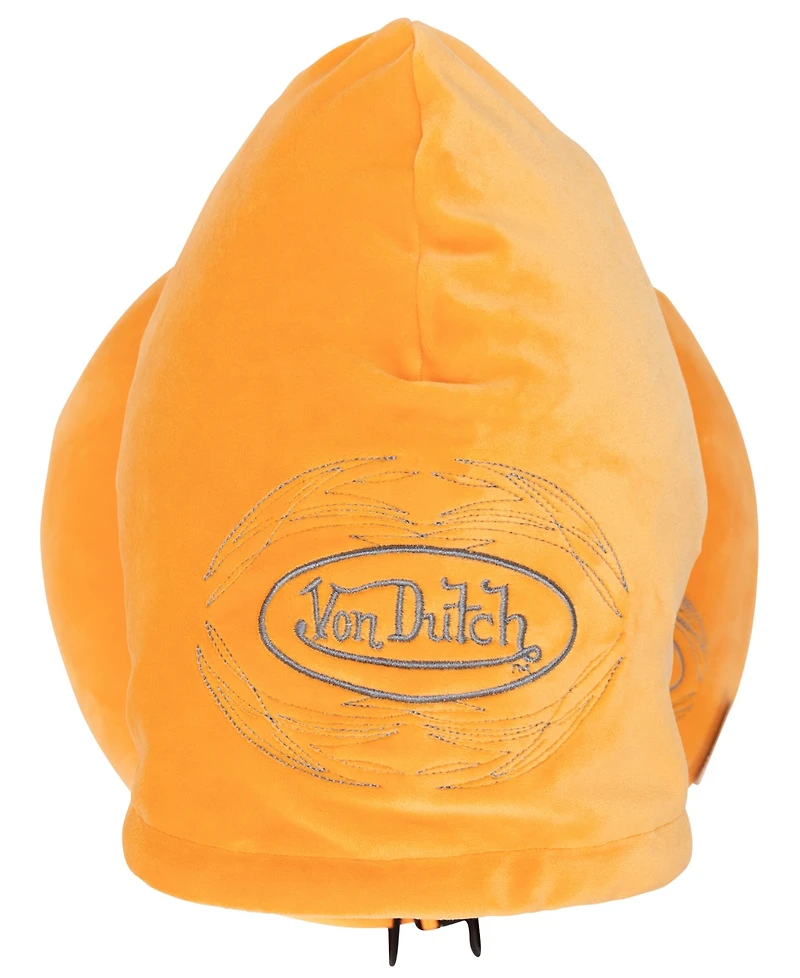 Von Dutch Pinstripe Hooded Memory Foam 11" Travel Neck Pillow