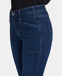 Nydj Petite Sheri Slim with Welt Utility Pockets Jeans
