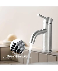 Busdays Bathroom Faucet Single Hole Modern Bathroom Sink Faucet Vanity Bathroom Faucet
