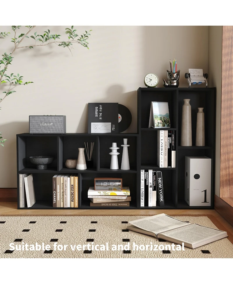 Homlux 5 Cube Storage Bookshelf Kids Toy Organizer Horizontal Vertical
