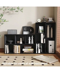 Homlux 5 Cube Storage Bookshelf Kids Toy Organizer Horizontal Vertical