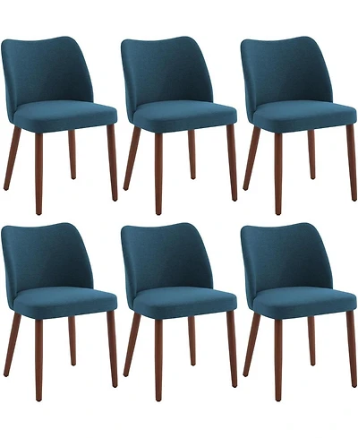 gaomon Linen Dining Chairs Set of 6