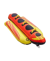 Mecale 1-3 Rider Towable Boat Tube with Nylon Cover and Safety Valve