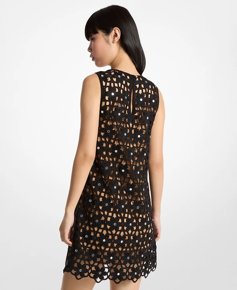 Michael Kors Women's Sleeveless Crew Neck Mini Dress