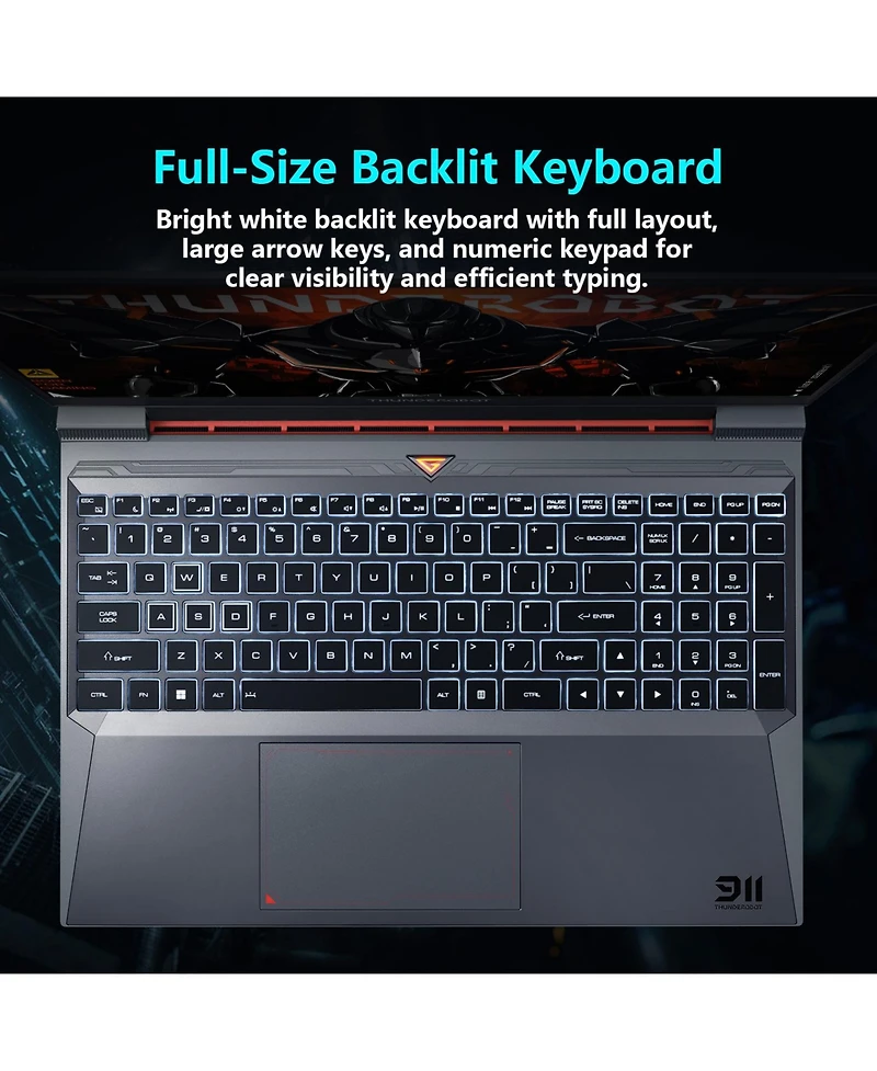 Thunderobot Storm 15 15.6" Traditional Laptop Intel Core i7 16GB Ram Nvidia GeForce Rtx 4050 1TB Ssd Storage Windows 11 Home 165Hz