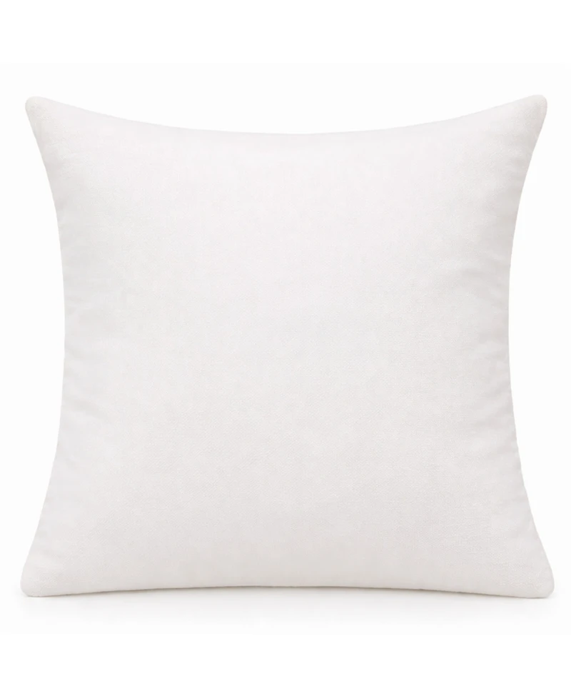 Vibhsa Dancing Dragonflies Printed Embroidered Decorative Pillow, 20" x 20"