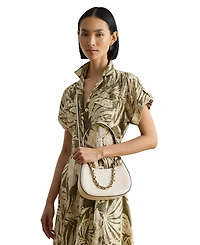 Lauren Ralph Small Leather Shoulder Handbag