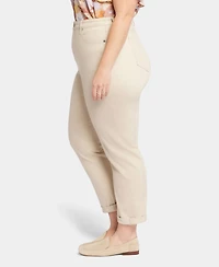 Nydj Plus Margot Girlfriend Jeans with Roll Cuffs