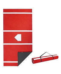 Mecale 12 x 6 Ft Baseball Hitting Mat with Home Plate