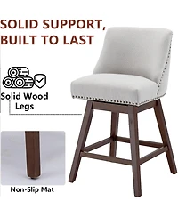 Rainsken Swivel Bar Stools Set of 2