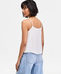On 34th Women's Beaded-Strap Cropped Gauze Tank Top, Macy's Exclusive