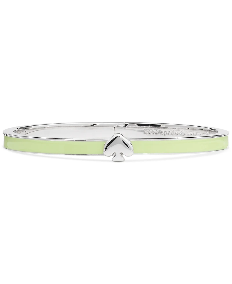 kate spade new york Silver Plated Thin Enamel Bangle Bracelet