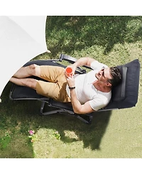 Gouun Zero Gravity Reclining Lounge Chair with Cushion and Headrest