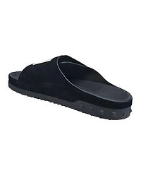 True Religion Men's Cudi Velcro Strap Srs Logo Patch Sandal