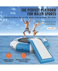 Mecale Inflatable Water Bouncer with Slide, Ladder and Air Pump