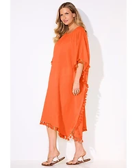 Swimsuits for All Women's Everly Pom Cover Up Tunic