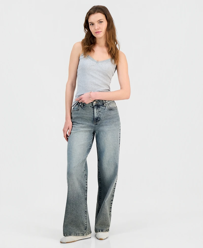 Celebrity Pink Juniors' Mandy Elastic-Waist Jeans