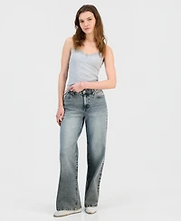 Celebrity Pink Juniors' Mandy Elastic-Waist Jeans