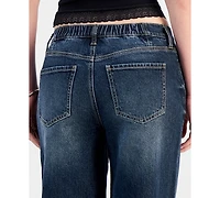 Celebrity Pink Juniors' Mandy Elastic-Waist Jeans