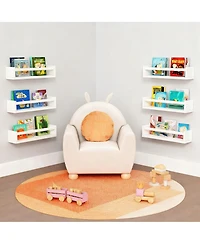 Yigii Floating Shelves Wall Wood Bookshelf Nursery Organizer Set 3