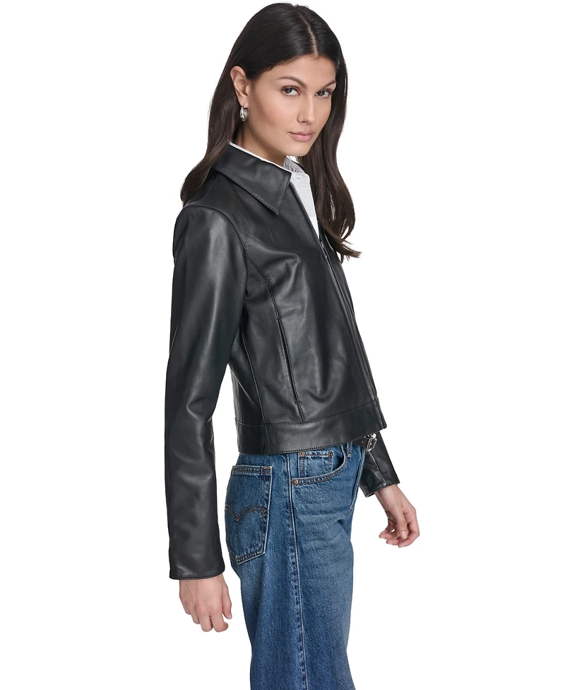 Levi's Women's Real Leather Laydown Collar Jacket