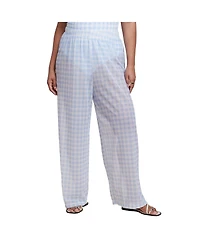 Eloquii Women's Plus Wide Leg Cover-Up Pant