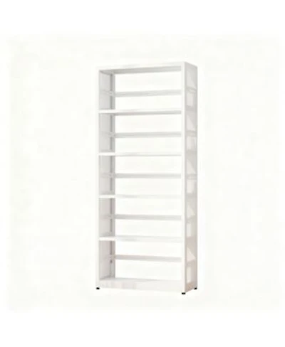 Yigii 5 Tier Metal Bookcase Adjustable Shelves Storage Shelf Unit