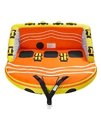 Mecale 1-3 Rider Towable Boat Tube with Nylon Cover and 16 Handles